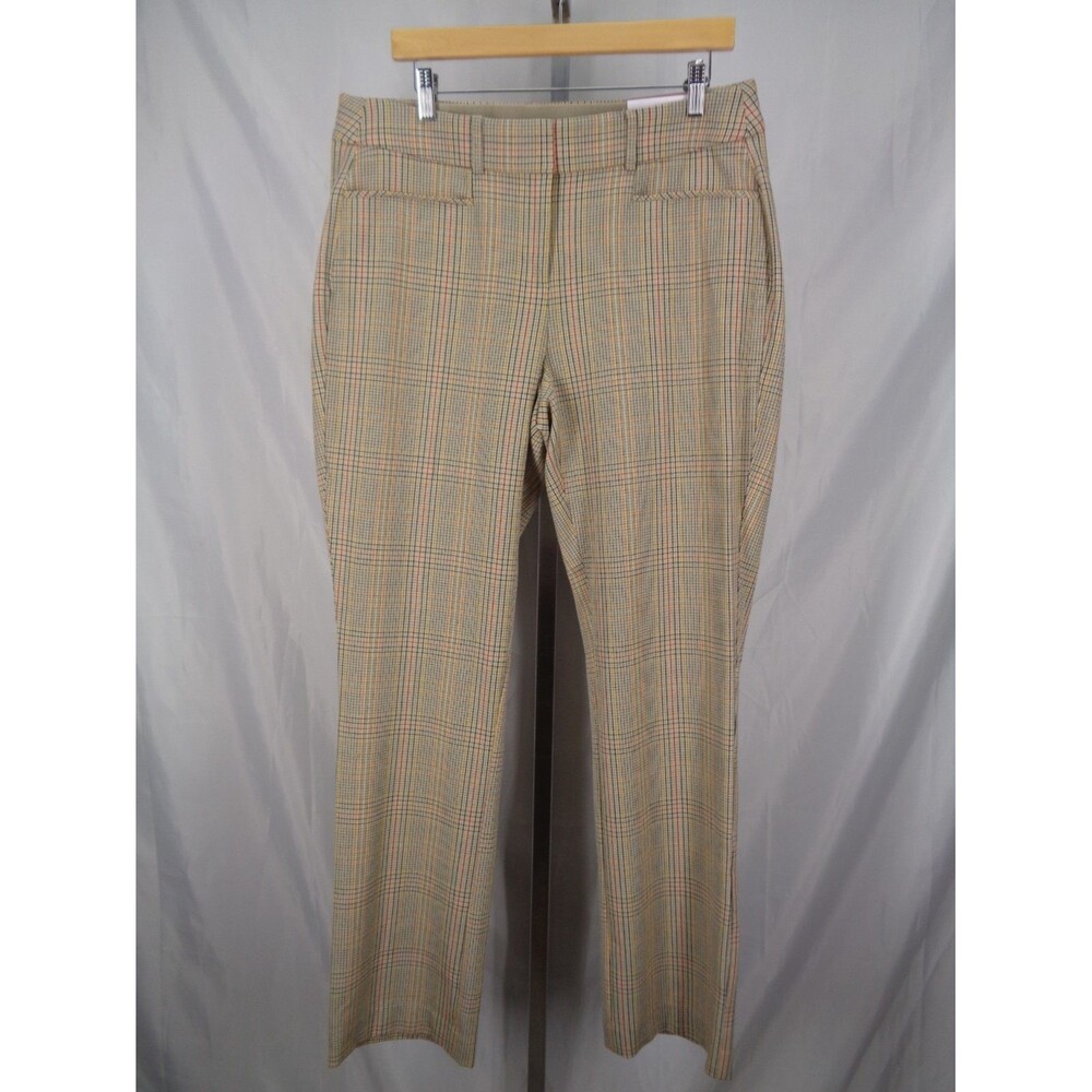Lane Bryant The Allie Plaid Straight Pants Size 12 Long New